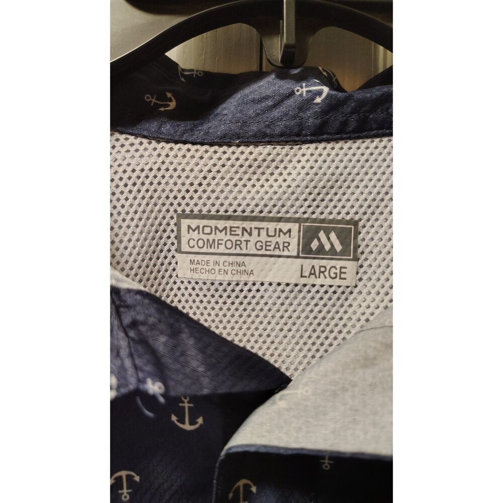 Momentum Comfort Gear Men’s Performance Quick-Dry UPF 50+ Fishing Shirt Large - Picture 5 of 7